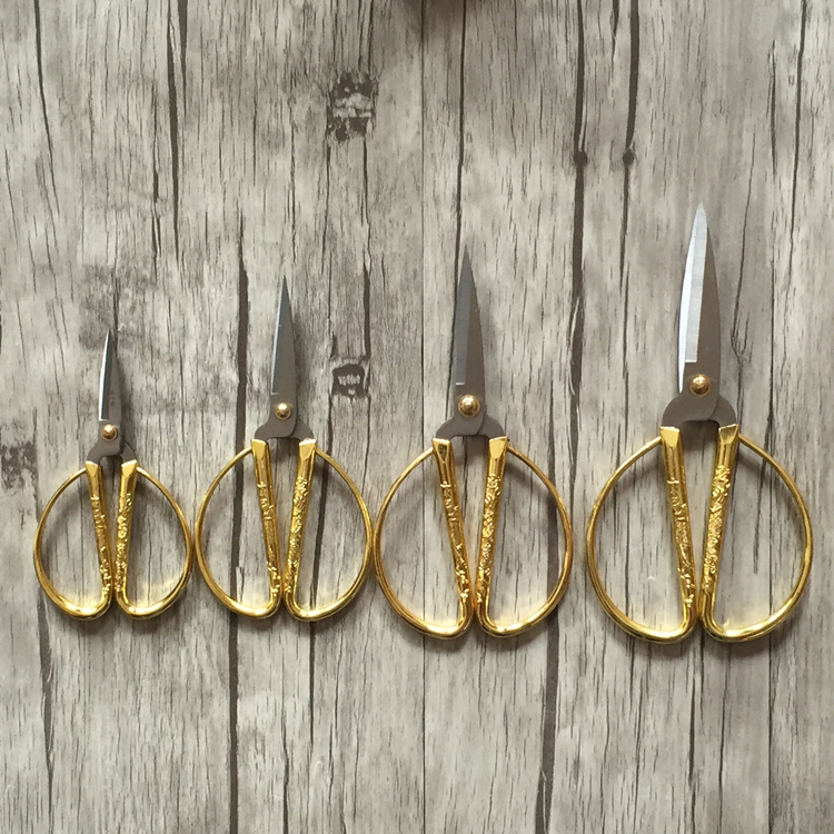 Y-JIAN Longfeng alloy scissors Household scissors Ribbon scissors Wedding scissors Happy event scissors