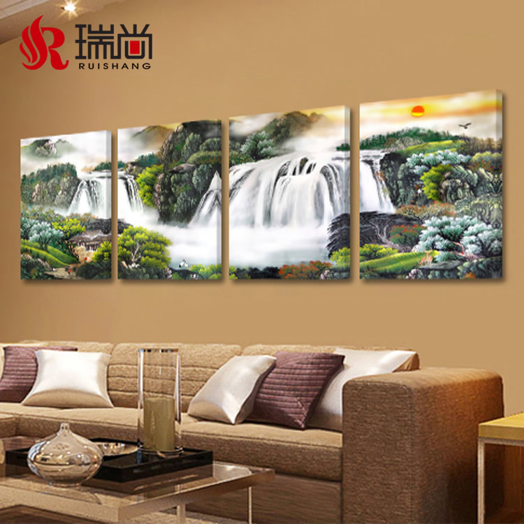 usd 16 36 living room hanging painting mountain and water waterfall