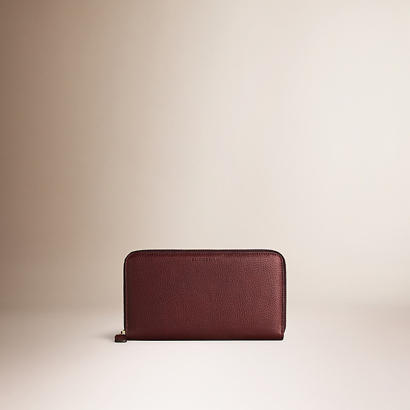 BURBERRY/博柏利粒面皮革全拉链钱夹 39922341