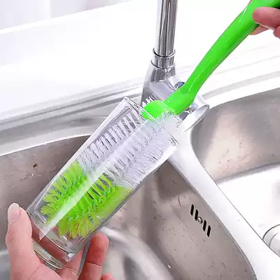 Long handle cup brush, water cup, teacup, glass cleaning brush, cup brush, bottle brush, Kitchen cup brush