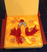 Funerary objects set two auspicious treasures exquisite jade incorruptible for thousands of years