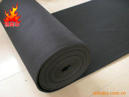 Premium black thin adhesive flannel viscous felt Wool felt Instrument adhesive felt 1times 1 meter 2mm