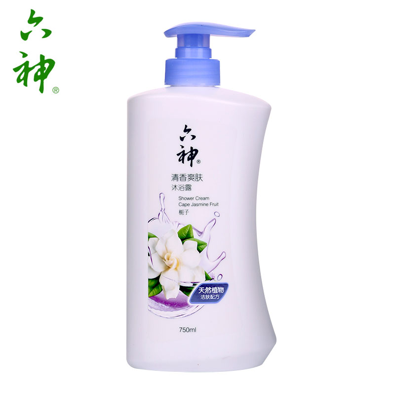 上海家化六神清香爽肤沐浴露200ML/750ml
