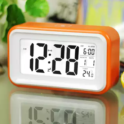 Simple lazy snooze sleep alarm clock luminous mute clock smart clock creative fashion electronic clock bedside children's clock
