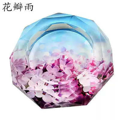 High-grade crystal ashtray creative gift large boutique European ashtray company gift customization