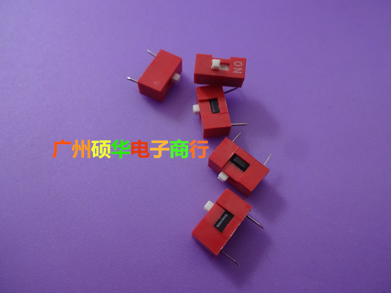 1P dip switch Coding switch 1 position 1P toggle switch DS-01 flat dial copper foot pitch 2 54mm