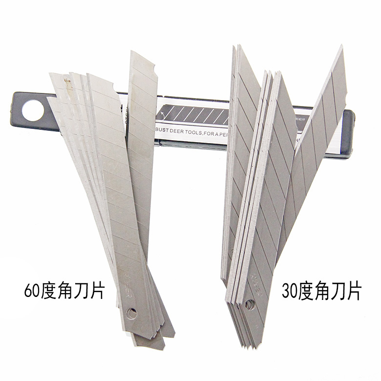 Hong Kong Feilu small art blade sharp angle blade 60 degree 30 degree bevel blade 9MM10 pieces
