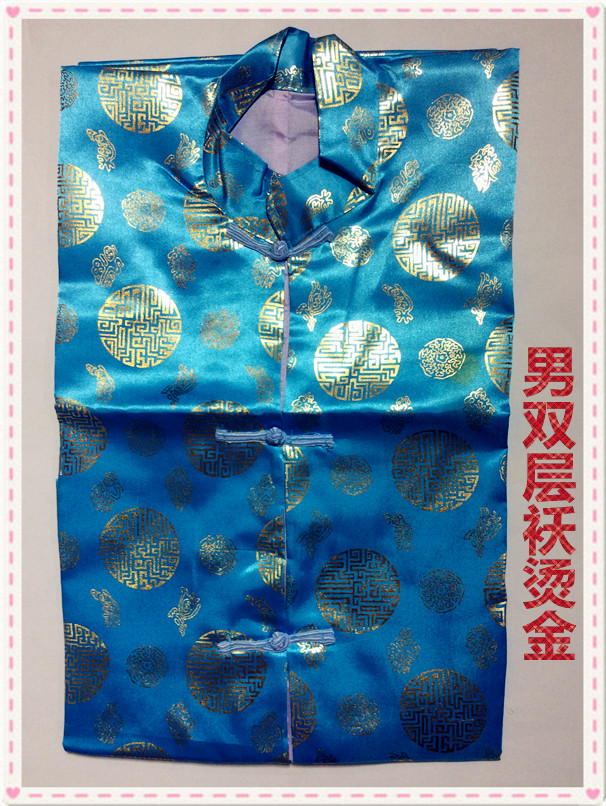 Men's and women's double-layer gowns and mandarin jackets are bronzing, Zhangquan, Chaoshan, Hong Kong, Macao and Taiwan funeral supplies