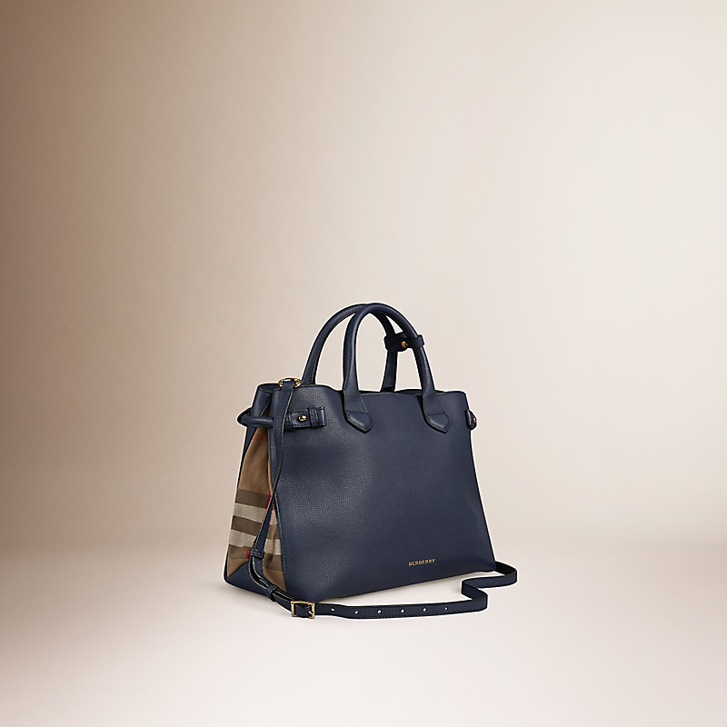 BURBERRY/博柏利中号 House 格纹皮革班纳手袋 39830391