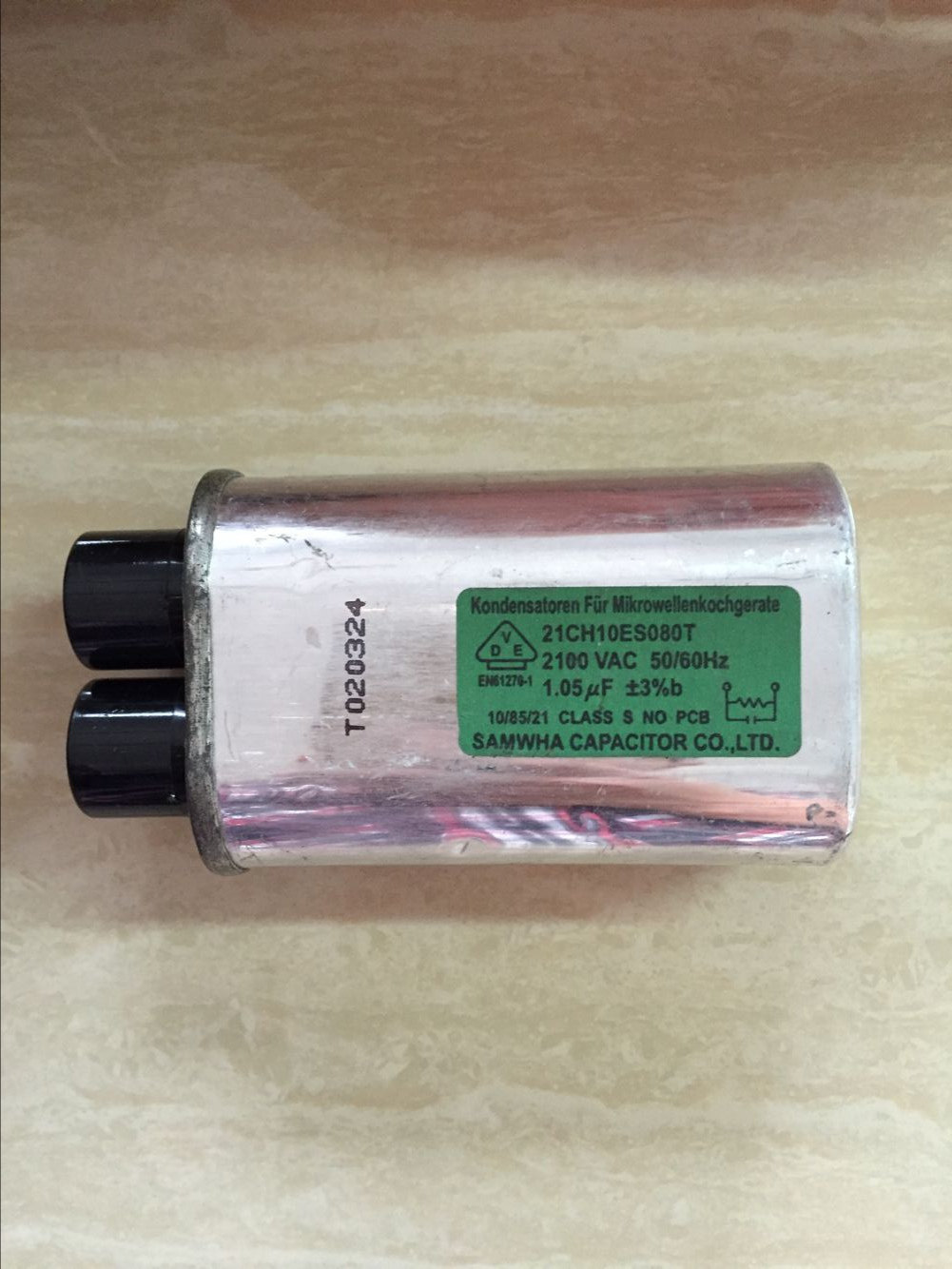 2100VAC 1 05uF microwave capacitor Domestic universal microwave oven high-pressure capacitor