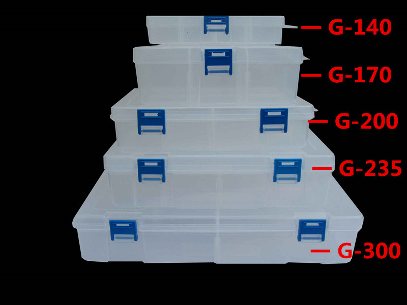 Parts box thickened parts box transparent elements case G-140 170200300 panes tool parts box