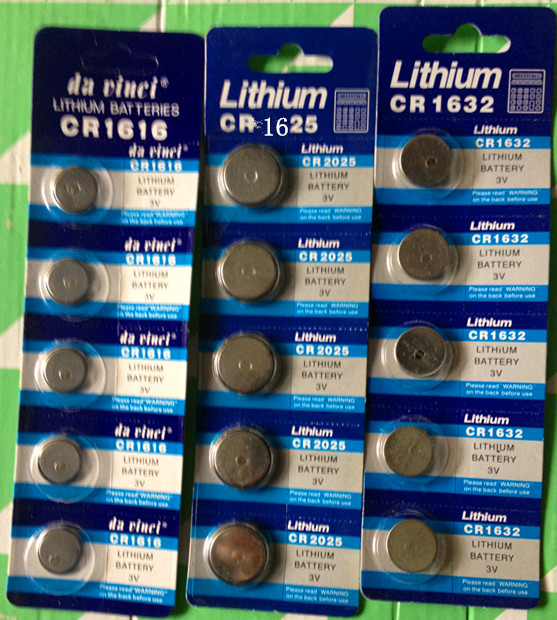 da vinci series lithium electronic CR-1616 16251632 and other button dry batteries