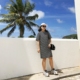 Bút chì Xiaoxin Mùa hè Mới của phụ nữ Sọc dệt kim Chữ in ngọn Fat MM Loose Kích thước lớn Áo thun ngắn tay quần tây nữ đẹp Cộng với kích thước quần áo