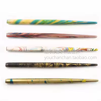 United States and Britain imported English calligraphy dipped pen pole wooden straight pole pattern Super Multi-Color