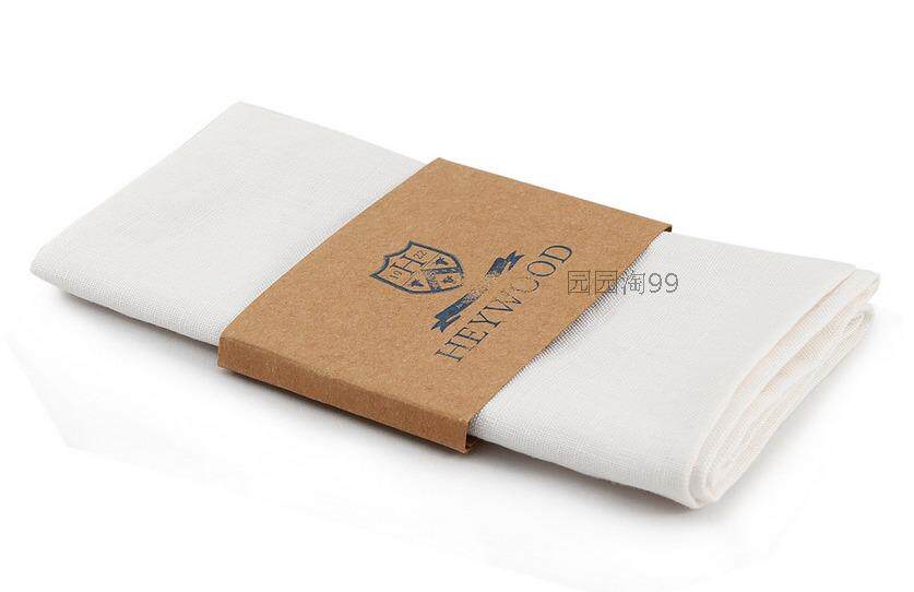 Europe Synced Pure White Pure Linen Bouquet Dinner Suit Pocket Towel Retro Handkerpa Handkerchief