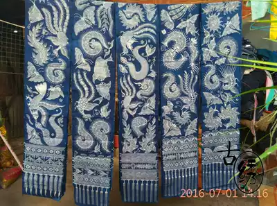 Old embroidered batik fabric Handmade cotton batik long batik special offer