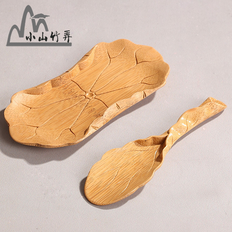 Bamboo tea shovel, tea, bamboo, tea spoon, tea lotus, mini lotus tea, bamboo Erjunzi Japanese tea ceremony