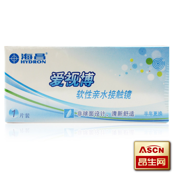 买2送盒 海昌近视隐形眼镜 海昌 爱视博半年  1片装TF