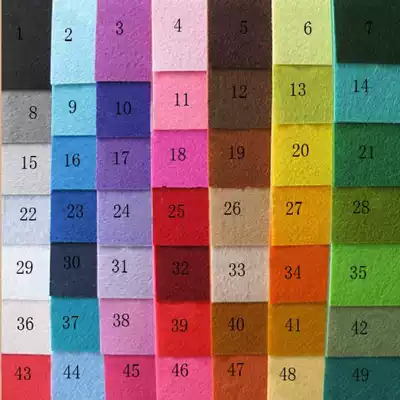Sales OF color industrial felt fabric felt color thickness size CAN BE customized 1 meter X1 meter x2mm promotion