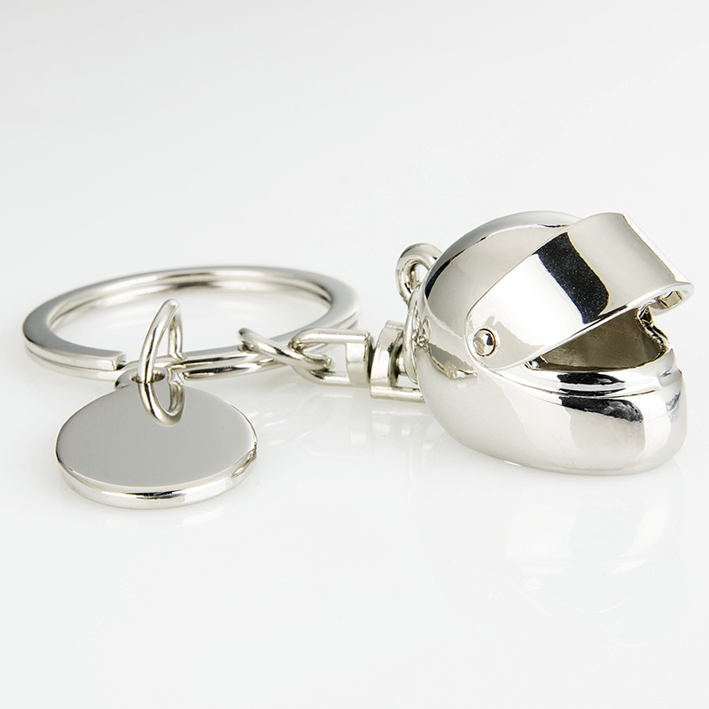 Helmet Keychain Pendant, Flip-Top Design, Creative Car and Motorcycle Personalized Keychain Ring, Backpack Decoration