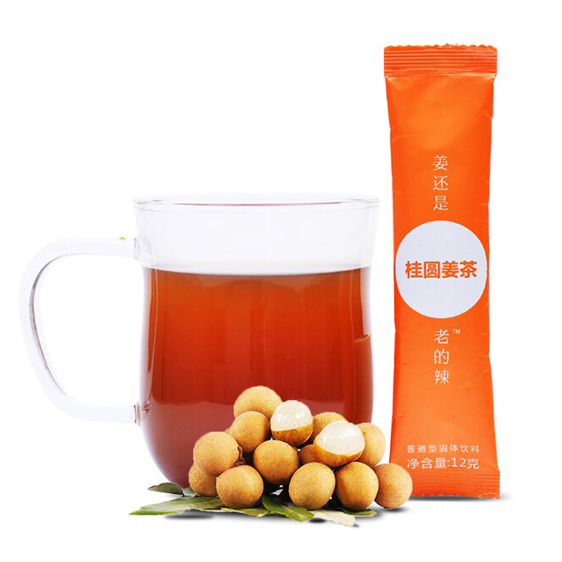 【天猫超市】老的辣 桂圆姜茶12g 速溶姜茶桂圆老姜茶姜母茶