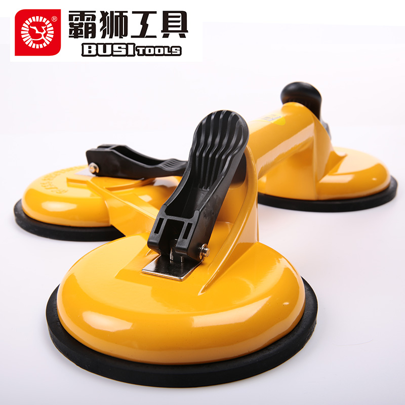 The Lion thickens the strong rubber aluminum alloy single dual triclaw glass sucker tile suction floor absorber