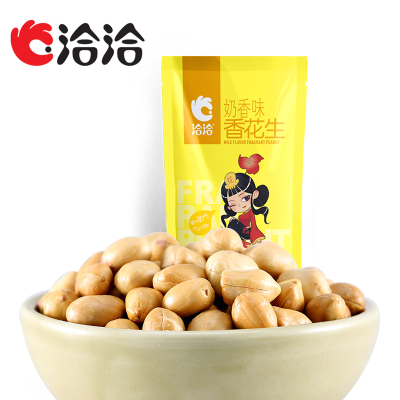 【天猫超市】洽洽香花生米 零食炒货小吃 新包装 奶香味 酒鬼150g