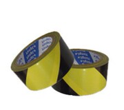 Băng cảnh báo đường màu vàng đen 4,8cm * 20 mã vùng chia băng sàn nhà máy - Băng keo