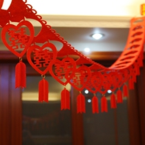 US source wedding supplies thickened flannelette flower creative non-woven wedding room decoration Chinese style pull flower