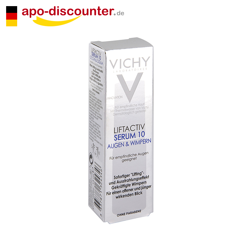 Vichy薇姿活性眼睫眼部精华露眼霜15ml 去细纹黑眼圈 德国直邮