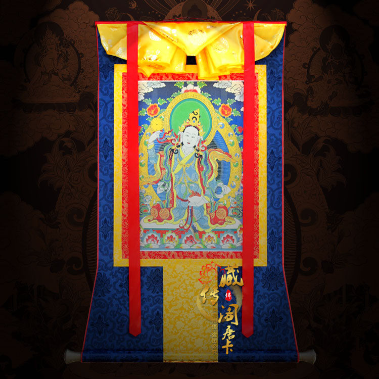 Tibetan Buddhist Thangka painting Yi Xizuo Jiakongxing mother portrait Tibetan Tantric brocade embroidery painting