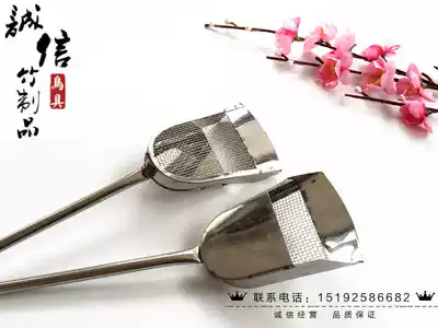 Stainless steel dung shovel (stainless steel thrush lark spatula dung shovel cleaning manure shovel bird cage utensils)