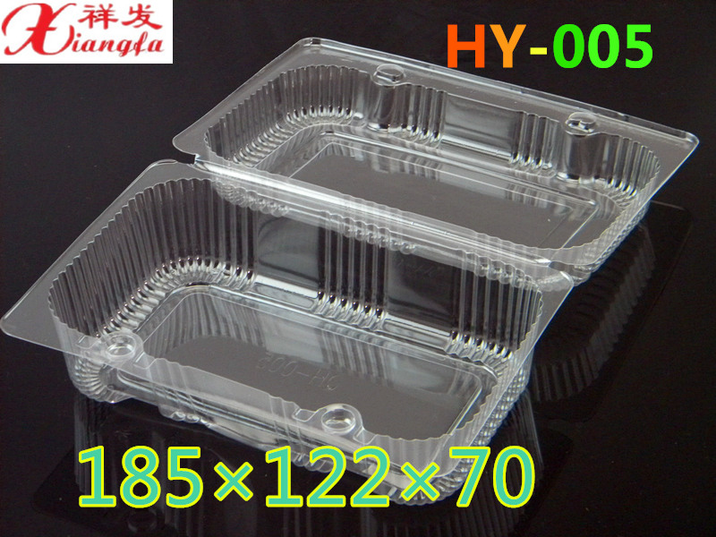 Height 70mm Butter Bread Packaging Box Disposable Transparent Plastic Packaging Box Roast Chicken Plastic Packaging Box