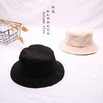 Not easily stained with water Canvas Fisherman Hat Men And Womens Day Series Guests For Minima Flat Top Basin Hat Pure Color Summer Sun Hat