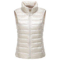 Женский пуховик women sleeveless jacket white