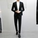 Korean style suit for men, casual, handsome, young, formal, business, professional, groomsmen, wedding, handsome small suit