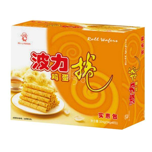 波力 鸡蛋卷（实惠包）324g/盒