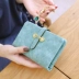 Ví hoa búp bê nữ 2019 mới ví nữ nữ phần ngắn Phiên bản Hàn Quốc của nữ sinh cá tính nhỏ tươi hai ví gấp - Ví tiền bóp tiền Ví tiền