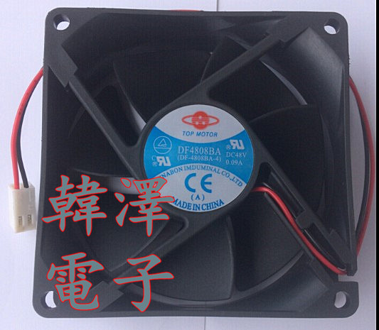 New Zhengjiu TOP MOTOR DF4808BA 48V 8CM 8025 48V 0 09A Inverter Fan