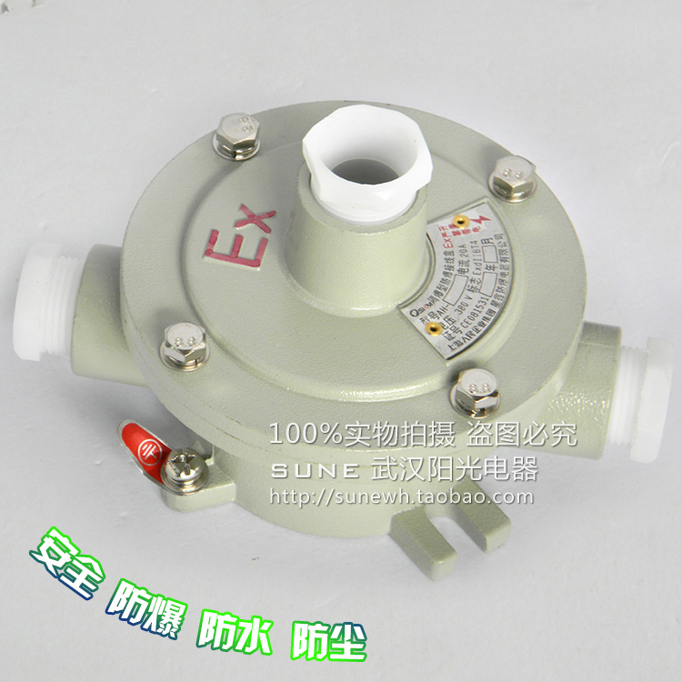Explosion-proof junction box ⅡB explosion-proof junction box AH-G3 4 straight two-way hanging cover 6 points DN20 Shanghai people