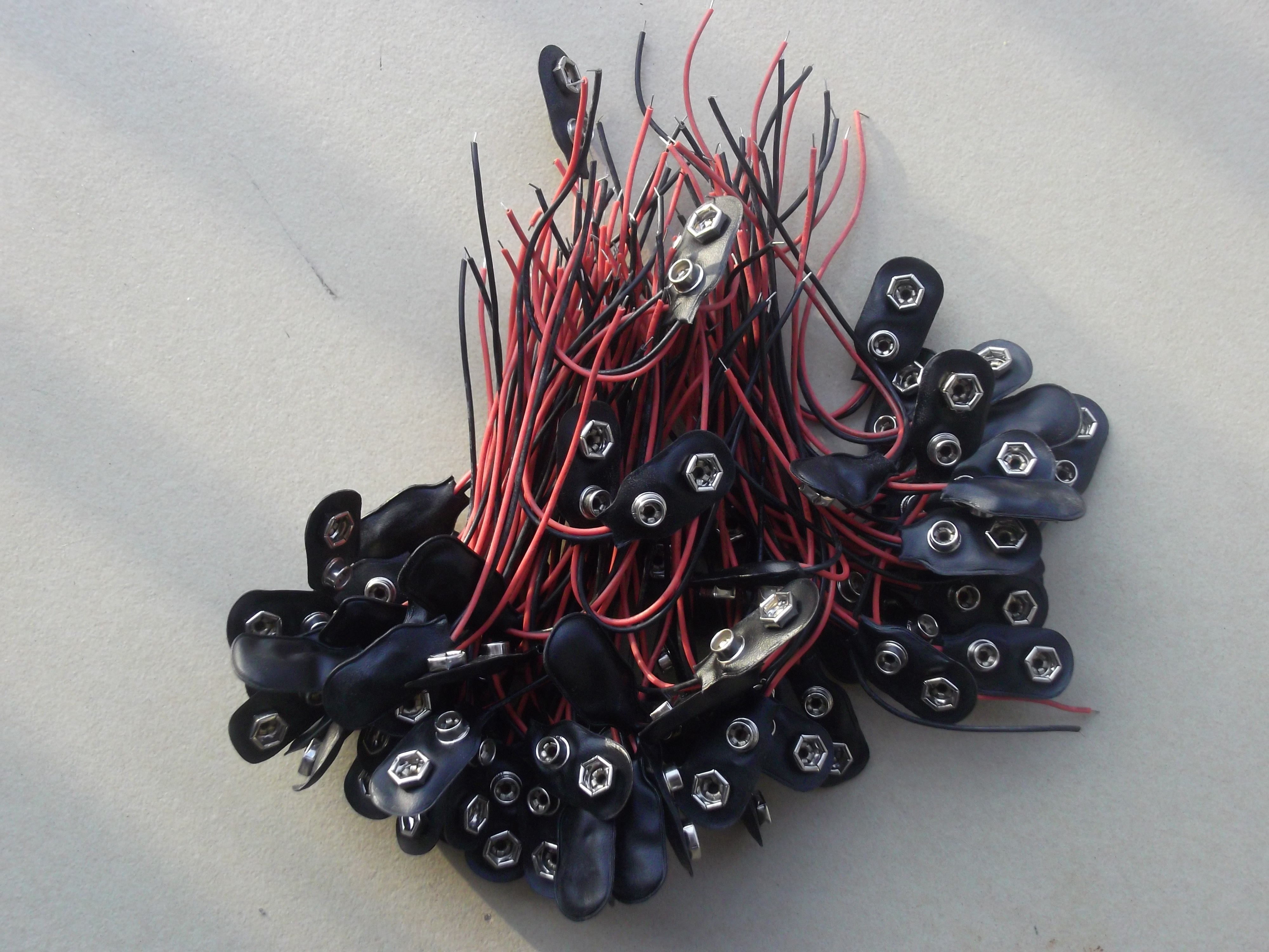 9V Battery Clip 9V Battery Line 6F22 Battery clip 1604 Battery line length 10CM