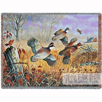 New York City Park imported wilderness autumn color cotton woven color tassel line blanket casual blanket made in the United States
