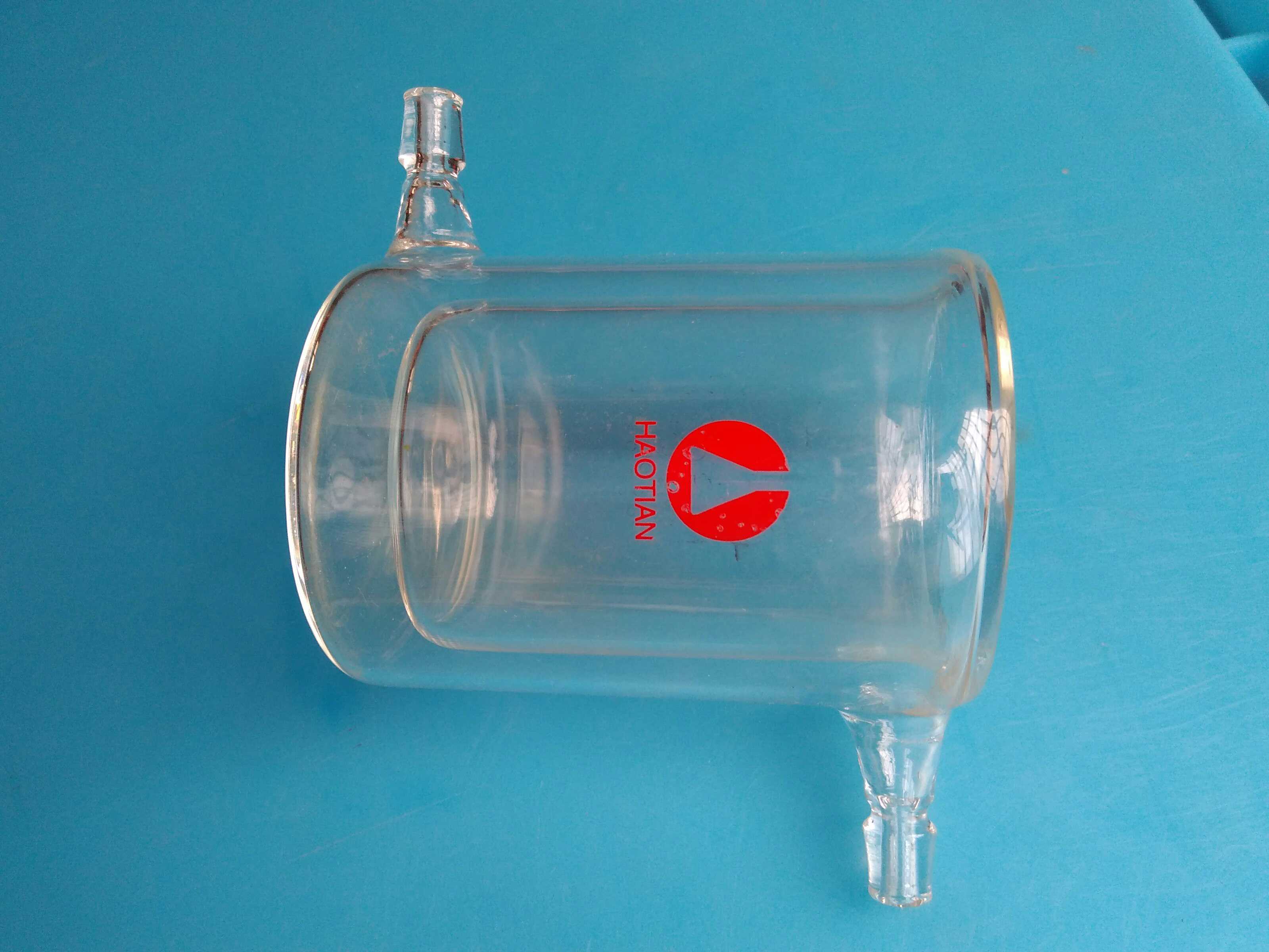 玻璃仪器 夹层反应器50ml 双层烧杯 双层反应器