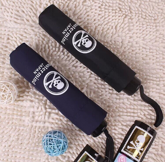 Japan's original single high-end umbrella personality ghost head sunny umbrella skull umbrella men's umbrella solid color sunscreen umbrella