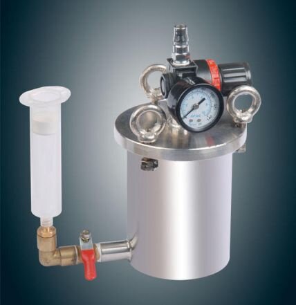 Glue Racking Machine 330ML Silicone Sleeve Glue Divider Stainless Steel Storage Barrel Glue Split