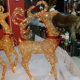 Рождественские оленя машины, торговые центры с санками на салай