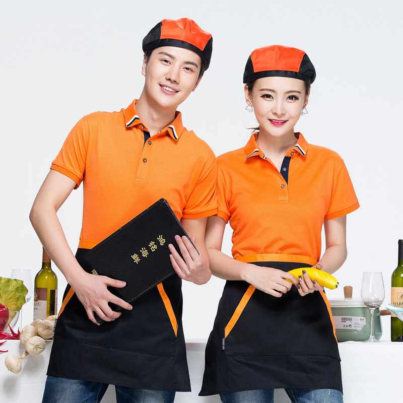 Staff Clothes Short Sleeved Hot Pot Fast Food Short Shirt Summer Clothing Costumes Customized