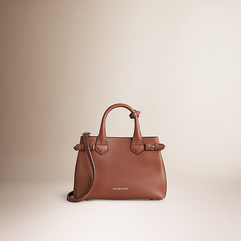 BURBERRY/博柏利小号 House 格纹拼小牛皮班纳手袋 39808031