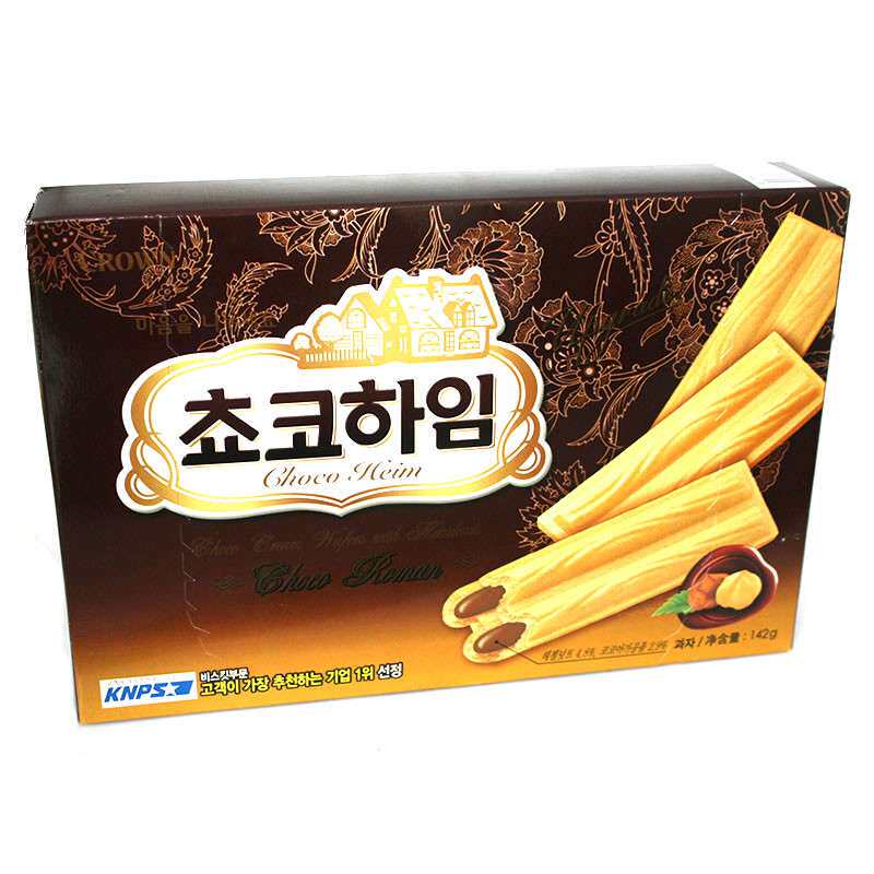 【苏宁易购】韩国进口可瑞安巧克力榛子威化142g/盒
