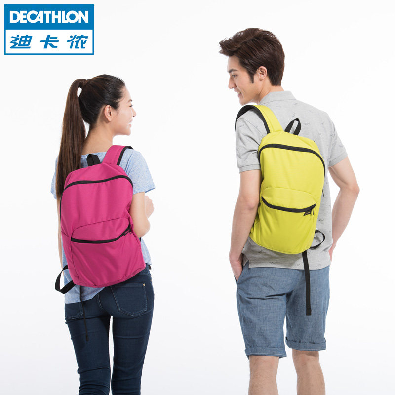 迪卡侬双肩运动小背包女男士学生旅行旅游迷你休闲多色潮NEWFEEL